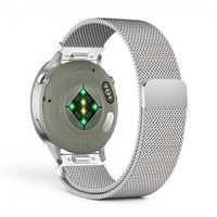 Bracelet Garmin Alveole milanais vue face - Clipz-it
