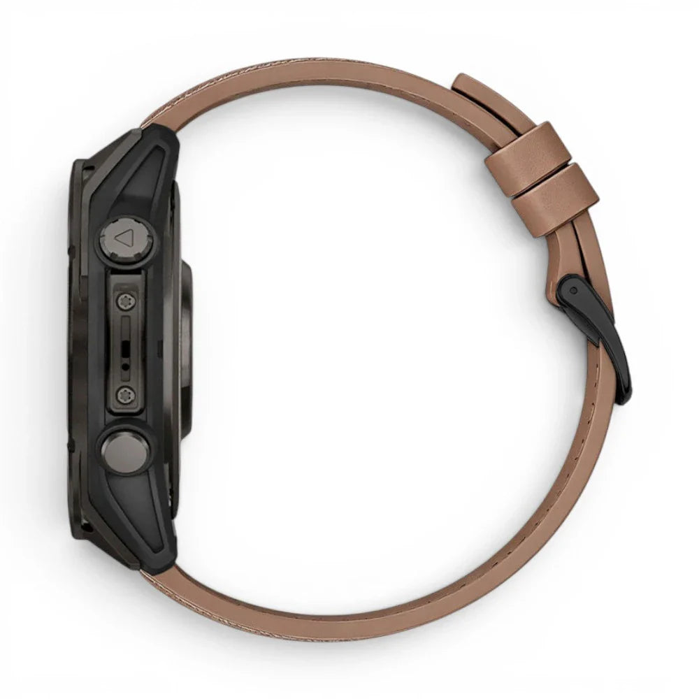 Bracelet Garmin Duoweave cuir hybride vue dos - Clipz-it