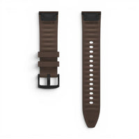 Bracelet Garmin Duoweave cuir hybride vue côté - Clipz-it
