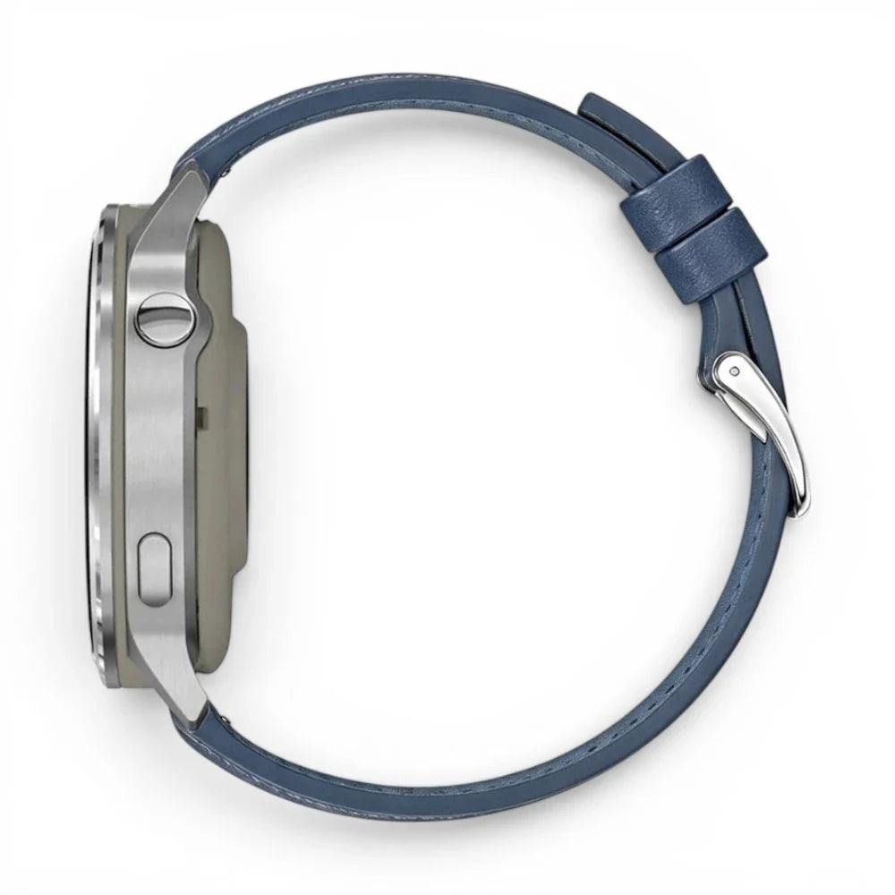 Bracelet Garmin Duoweave cuir hybride vue dos - Clipz-it