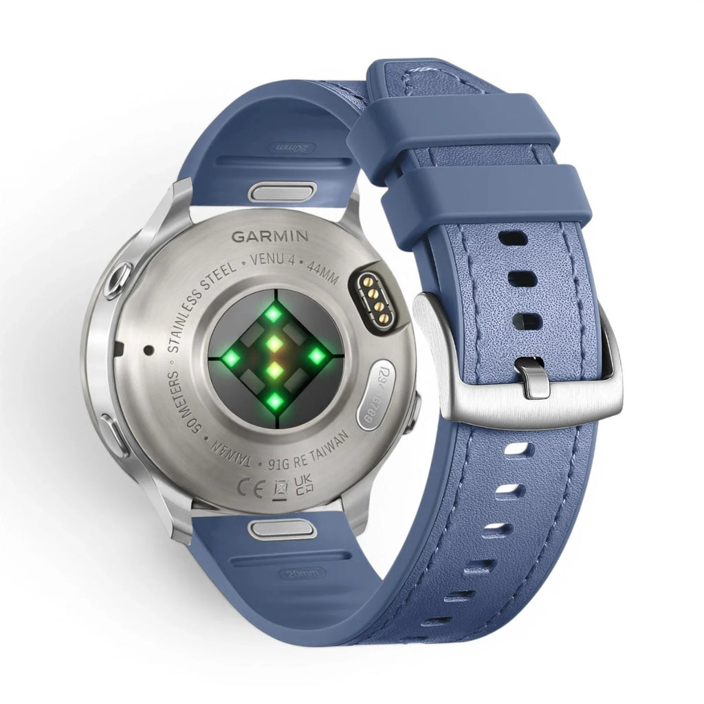 Bracelet Garmin Duoweave cuir hybride vue face - Clipz-it