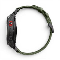Bracelet Garmin Kevlar nylon militaire vue côté - Clipz-it