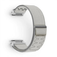 Bracelet Garmin Loop nylon coloris gris vue dos - Clipz-it