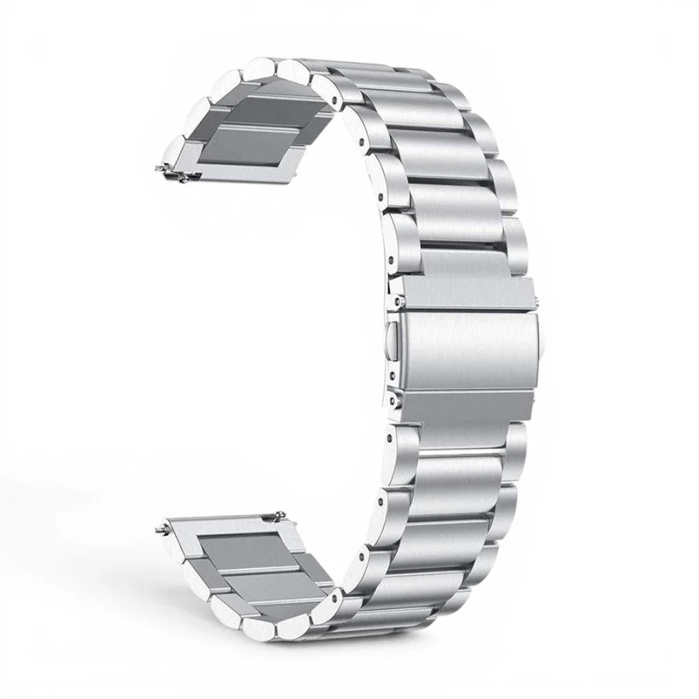 Bracelet Garmin Maillon acier inoxydable a maillons coloris acier-argent vue dos - Clipz-it