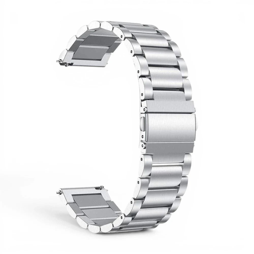 Bracelet Garmin Maillon acier inoxydable a maillons coloris acier-argente vue dos - Clipz-it