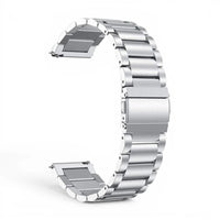 Bracelet Garmin Maillon acier inoxydable a maillons coloris acier-argente vue dos - Clipz-it