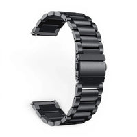 Bracelet Garmin Maillon acier inoxydable a maillons coloris acier-noir vue dos - Clipz-it