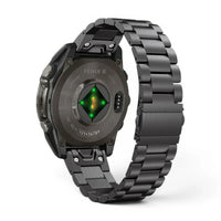 Bracelet Garmin Maillon acier inoxydable a maillons vue dos - Clipz-it