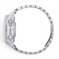 Bracelet Garmin Maillon acier inoxydable a maillons vue côté - Clipz-it