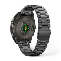 Bracelet Garmin Maillon acier inoxydable a maillons vue dos - Clipz-it