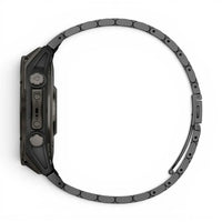 Bracelet Garmin Maillon acier inoxydable a maillons vue côté - Clipz-it