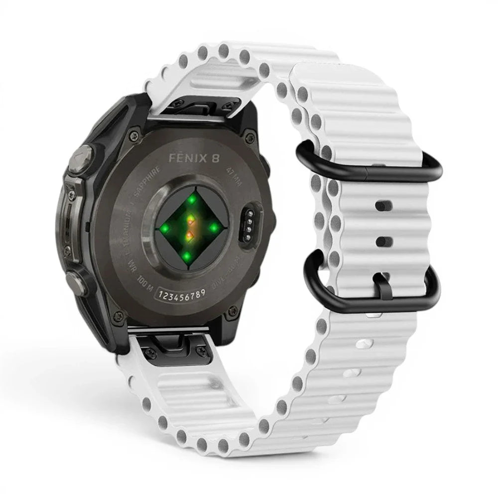 Bracelet Garmin Marine silicone marin vue face - Clipz-it