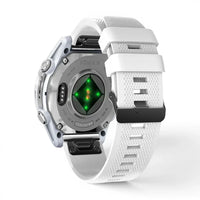 Bracelet Garmin Motion silicone coloris blanc vue dos - Clipz-it