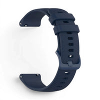 Bracelet Garmin Motion silicone coloris bleu vue côté - Clipz-it