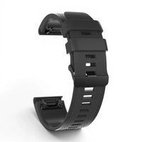 Bracelet Garmin Motion silicone coloris noir vue dos - Clipz-it