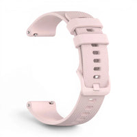 Bracelet Garmin Motion silicone coloris rose vue côté - Clipz-it