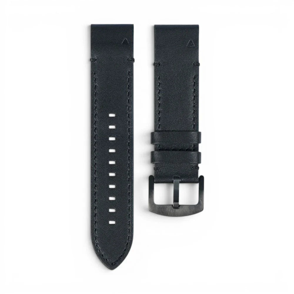 Bracelet Garmin Rancher cuir de vache vue dos - Clipz-it