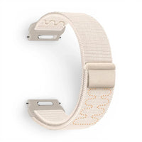 Bracelet Garmin Weave nylon tresse coloris blanc-casse vue dos - Clipz-it
