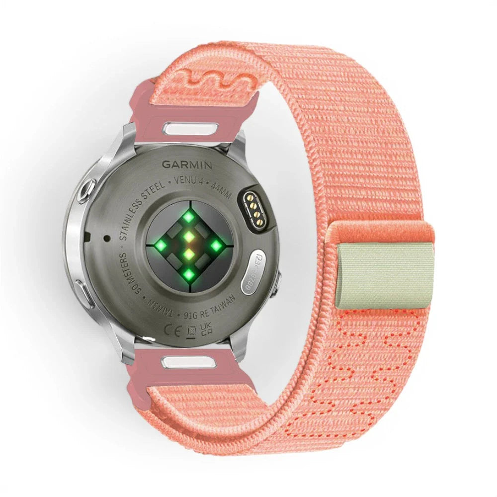 Bracelet Garmin Weave nylon tresse vue face - Clipz-it