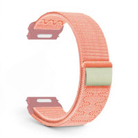Bracelet Garmin Weave nylon tresse coloris rose vue côté - Clipz-it