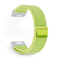 Bracelet Garmin Weave nylon tresse coloris vert vue côté - Clipz-it