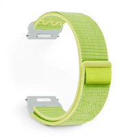 Bracelet Garmin Weave nylon tresse coloris vert vue côté - Clipz-it
