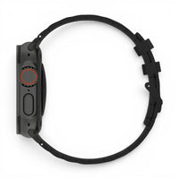 Bracelet Hexalink Silicone vue profil pour Apple Watch - Clipz-it