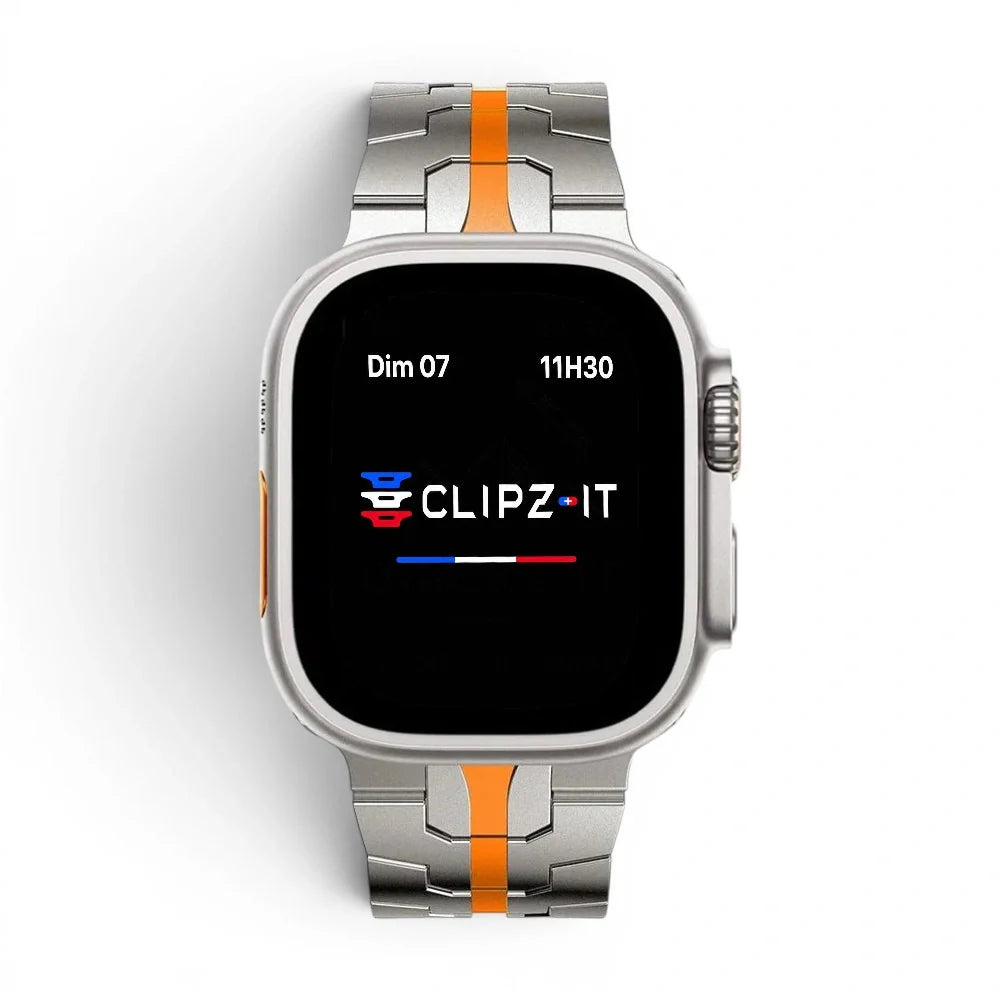 Bracelet Iron Man Acier inoxydable pour Apple Watch - Clipz-it