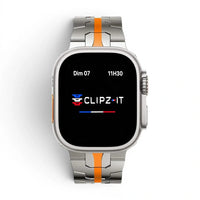 Bracelet Iron Man Acier inoxydable pour Apple Watch - Clipz-it