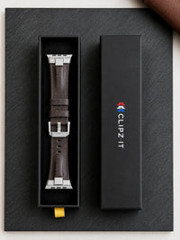 Bracelet Legend Cuir & titane pour Apple Watch - Clipz-it