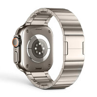 Bracelet Maillon acier inoxydable maillons vue arrière pour Apple Watch - Clipz-it