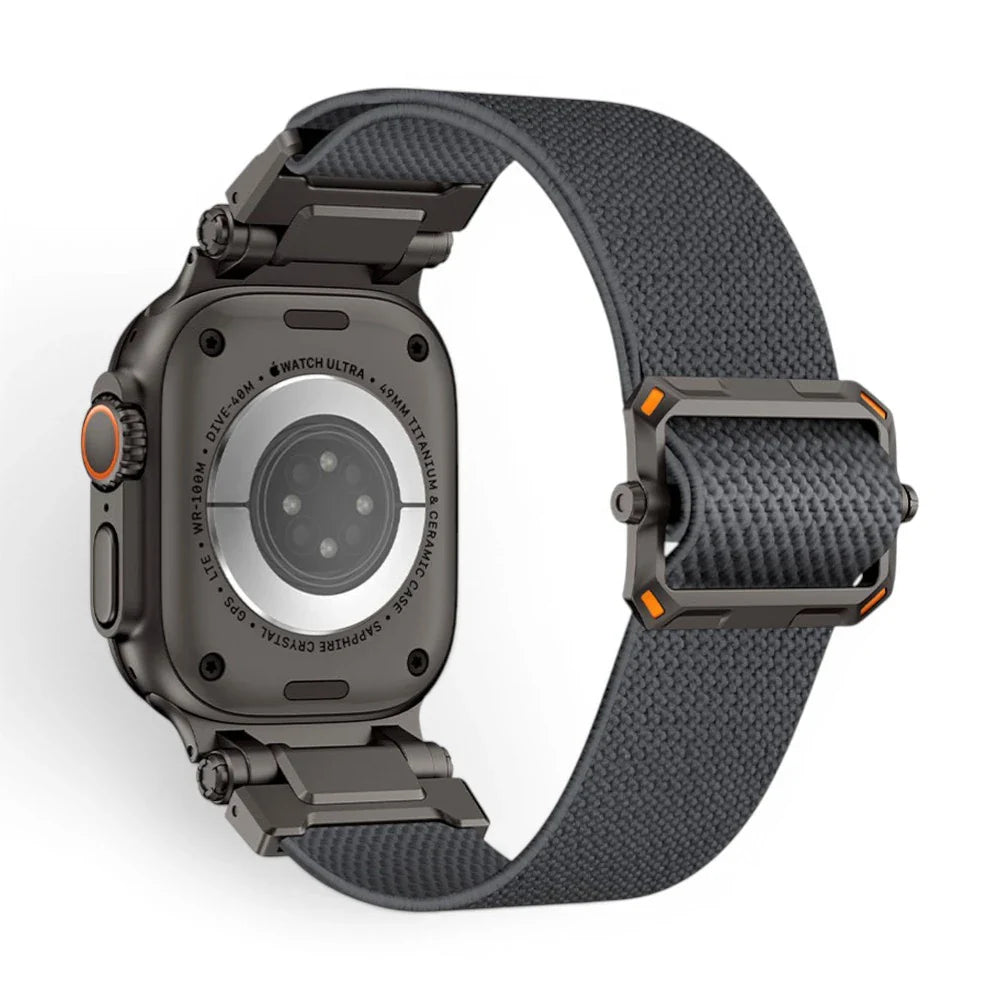Bracelet Odyssey nylon militaire vue arrière pour Apple Watch - Clipz-it