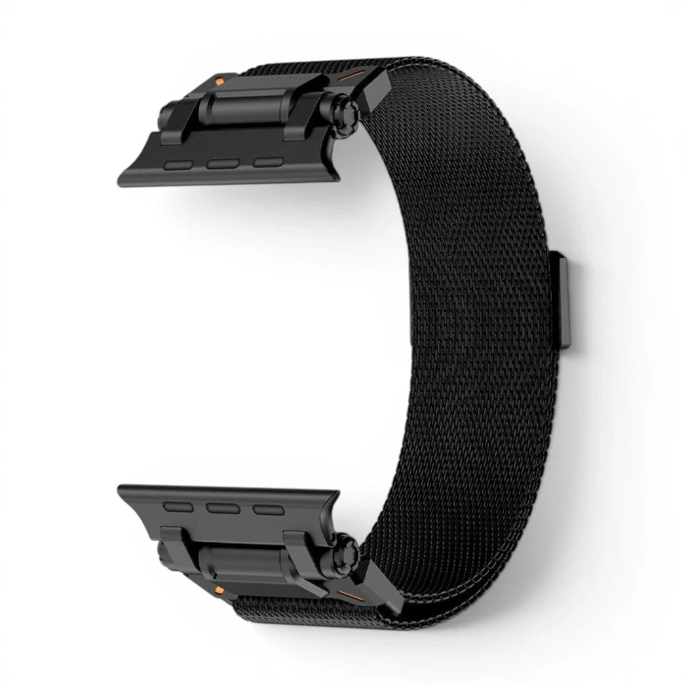 Bracelet Titan Mesh Maille milanaise titane pour Apple Watch - Clipz-it