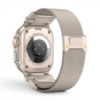 Bracelet Titan Mesh Maille milanaise titane pour Apple Watch - Clipz-it