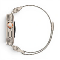 Bracelet Titan Mesh Maille milanaise titane pour Apple Watch - Clipz-it