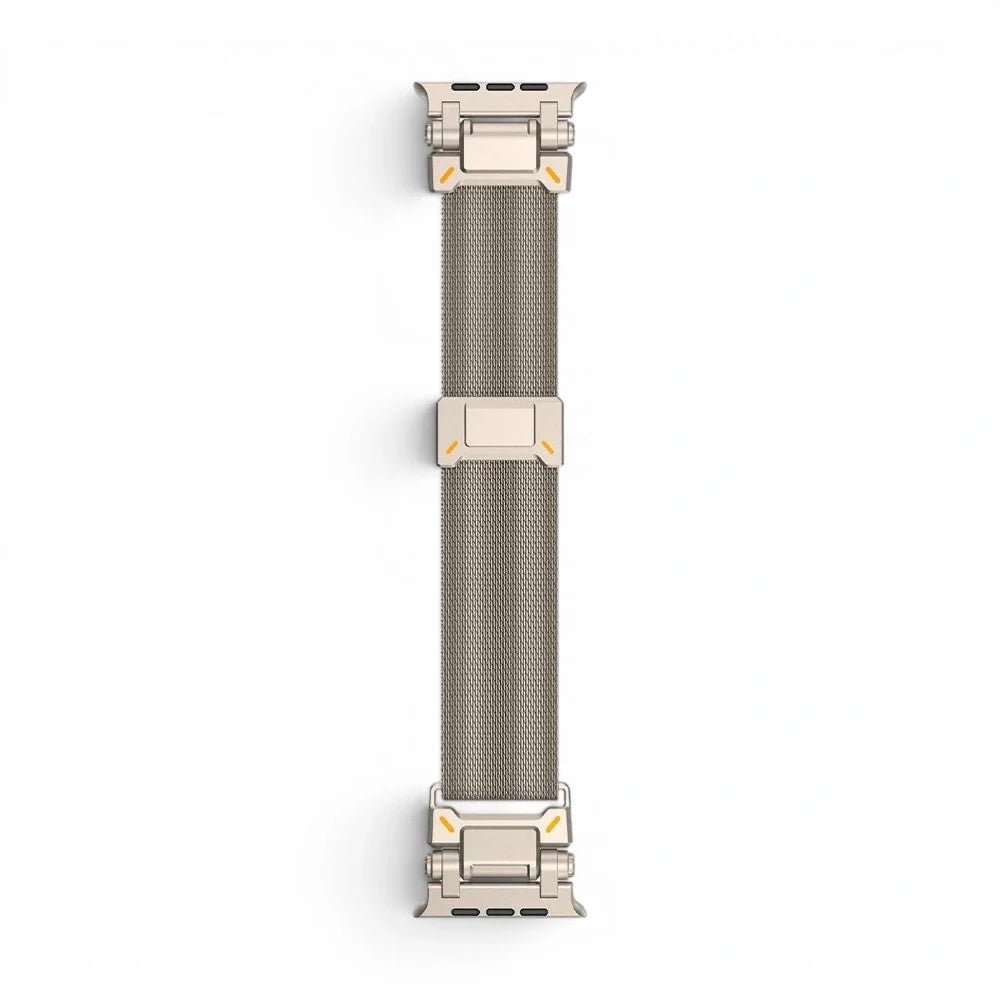 Bracelet Titan Mesh Maille milanaise titane pour Apple Watch - Clipz-it