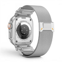 Bracelet Titan Mesh Maille milanaise titane pour Apple Watch - Clipz-it