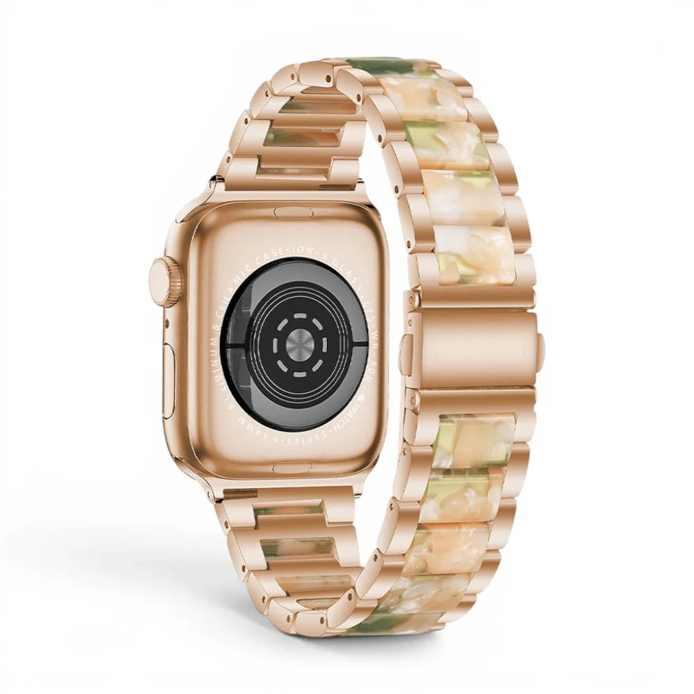 Bracelet Perla Acier inoxydable couleur Opale pour Apple Watch - Clipz-it