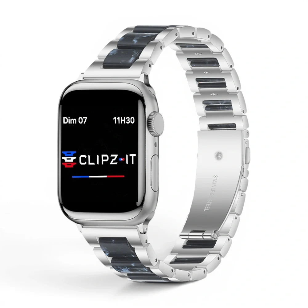Bracelet Perla Acier inoxydable pour Apple Watch - Clipz-it