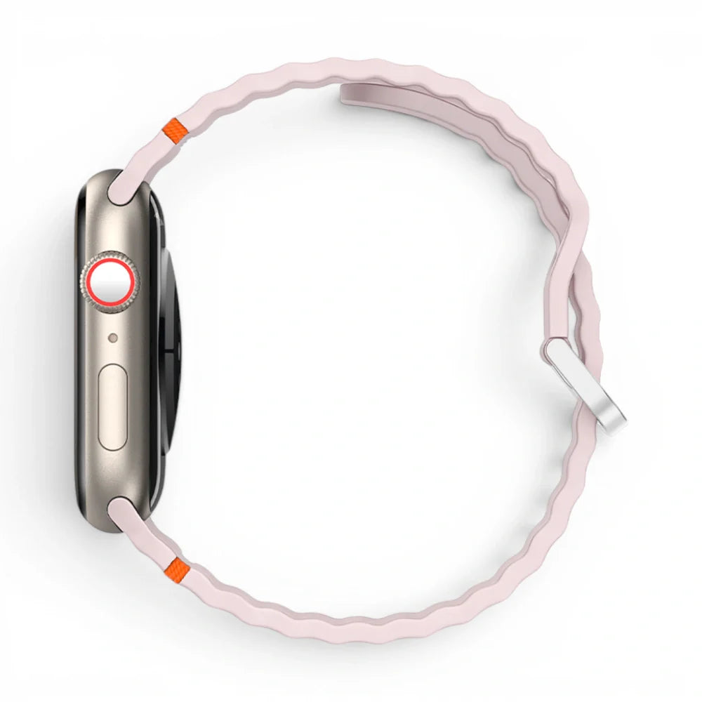 Bracelet Pop Silicone vue profil pour Apple Watch - Clipz-it