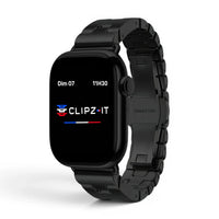 Bracelet Régent acier classique couleur noir pour Apple Watch - Clipz-it