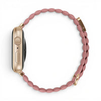 Bracelet Roxa Cuir aimanté vue profil pour Apple Watch - Clipz-it