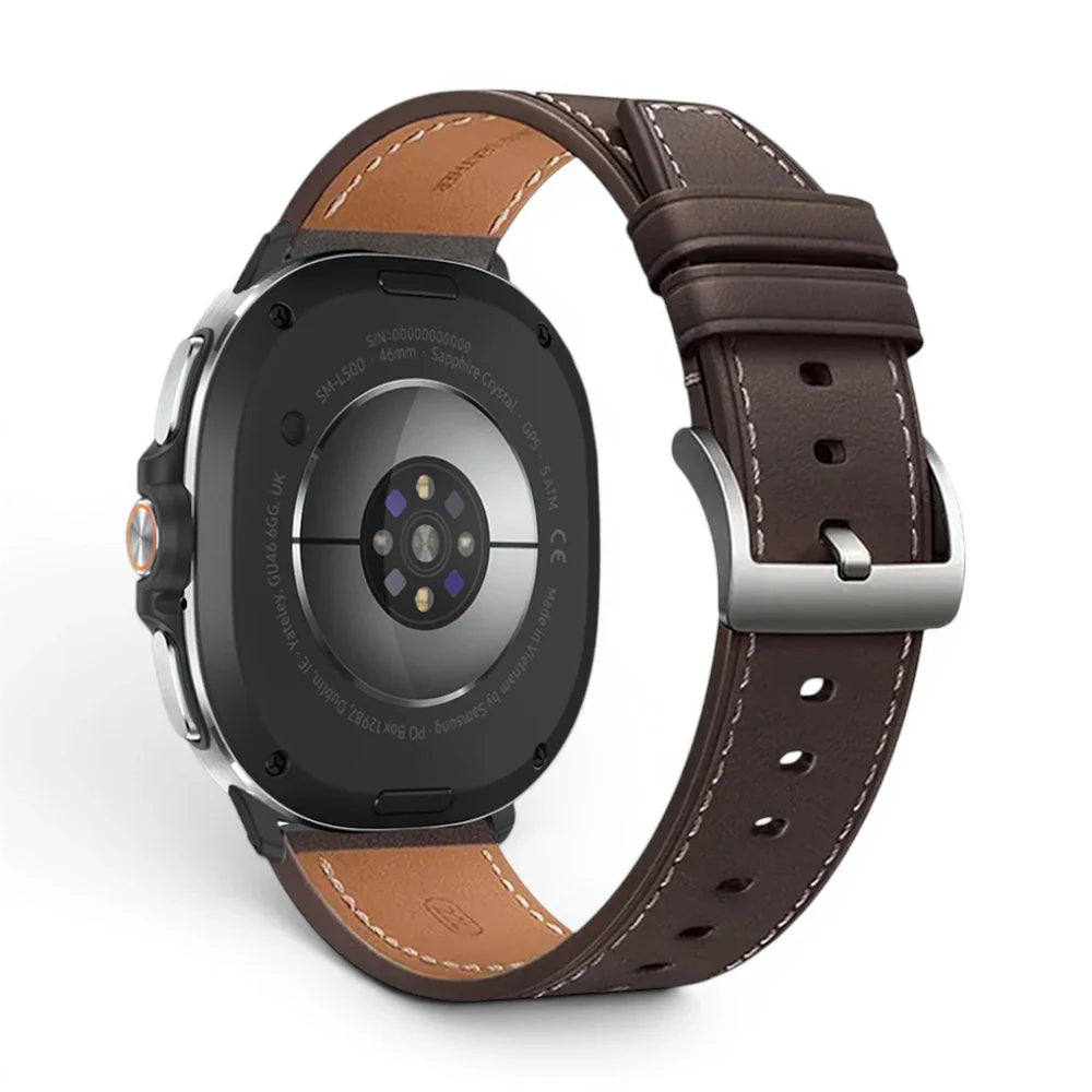 Bracelet Baron cuir véritable pour Samsung Galaxy Watch Watch 8 - Clipz-it