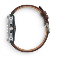 Bracelet Baron cuir véritable pour Samsung Galaxy Watch Watch 8 - Clipz-it