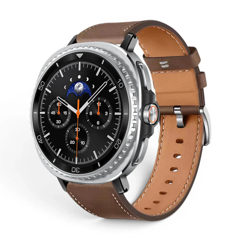 Bracelet Baron cuir véritable pour Samsung Galaxy Watch Watch 8 - Clipz-it