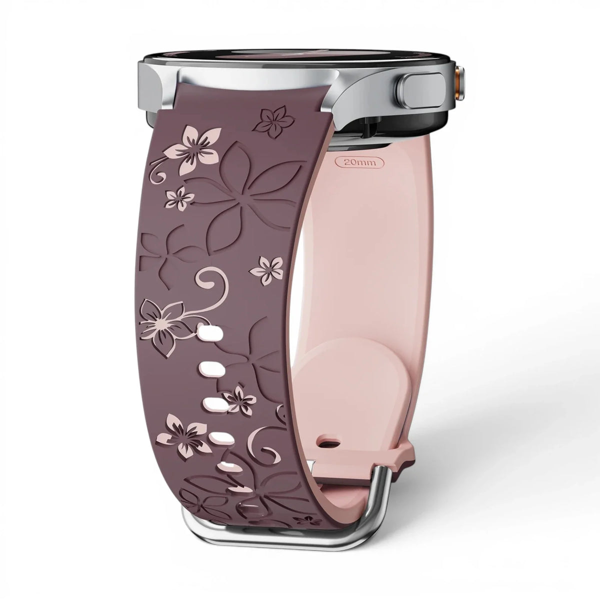 Bracelet Blush silicone bicolore pour Samsung Galaxy Watch - Clipz-it