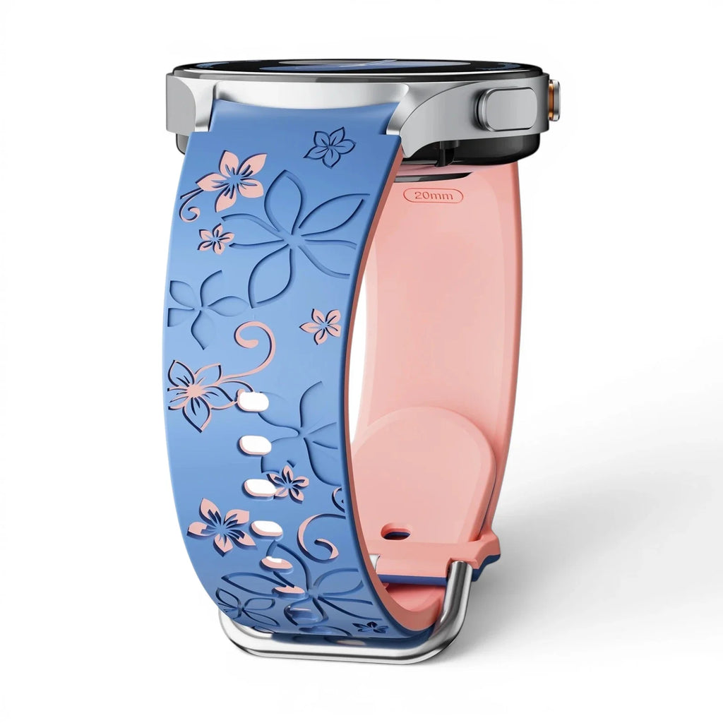 Bracelet Blush silicone bicolore pour Samsung Galaxy Watch - Clipz-it