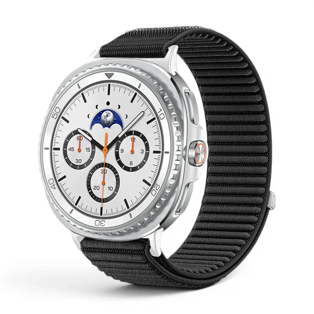 Bracelet Cocoon nylon velours pour Samsung Galaxy Watch Watch 8 - Clipz-it