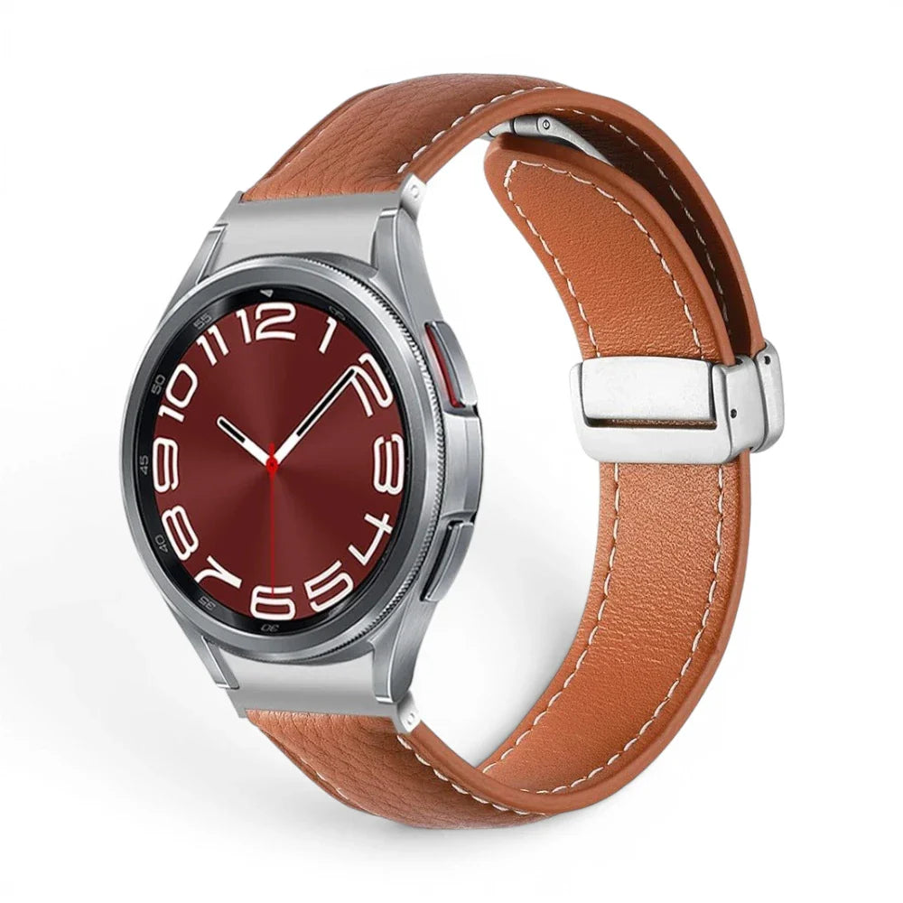 Bracelet Iris cuir féminin pour Samsung Galaxy Watch - Clipz-it