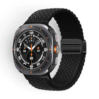 Bracelet Loom nylon tressé pour Samsung Galaxy Watch Ultra - Clipz-it